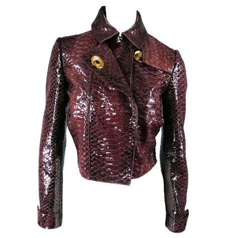 burberry leather jackets|burberry python jacket cropped sale.